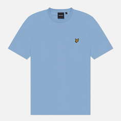 Мужская футболка Lyle & Scott Plain Regular Fit, цвет голубой, размер XL