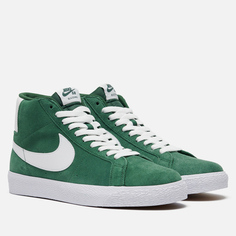 Кроссовки Nike SB Zoom Blazer Mid, цвет зелёный, размер 40.5 EU