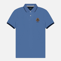 Мужское поло Hackett Heritage Crest Logo, цвет голубой, размер XL