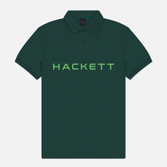 Мужское поло Hackett Essential, цвет зелёный, размер XXL