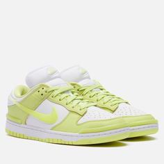 Кроссовки Nike Wmns Dunk Low Twist, цвет зелёный, размер 43 EU