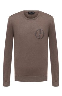 Джемпер изо льна и шелка Giorgio Armani