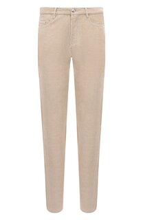 Брюки из хлопка и льна A.P.C.
