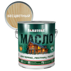 Масла древозащитные масло для террас АКВАТЕКС 2,5л бесцветное, арт.90169
