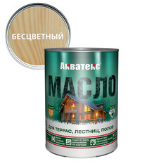 Масла древозащитные масло для террас АКВАТЕКС 0,75л бесцветное, арт.90168