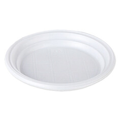Тарелки, миски одноразовые набор тарелок ANTELLA 50шт 20,5см пластик белый без секций