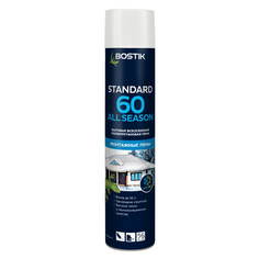 Пены монтажные пена монтажная BOSTIK Standart 60 All Season всесезонная бытовая 750мл, арт.10220