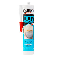 Клей монтажный клей-герметик гибридный QUELYD 007 Для влажных помещений белый 400 г, арт. 202301102
