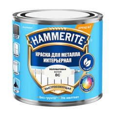 Краски и эмали по металлу и ржавчине краска в/д HAMMERITE база BС интерьерная 0,5л бесцветная, арт.5588417