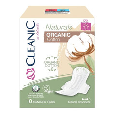 Прокладки и тампоны прокладки CLEANIC Naturals Organic Cotton Дневные 10шт