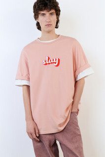 футболка мужская Футболка хлопковая с принтом в стиле нулевых Befree