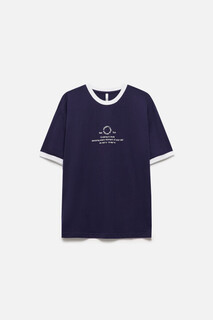 футболка женская Футболка oversize контрастная с надписью Befree