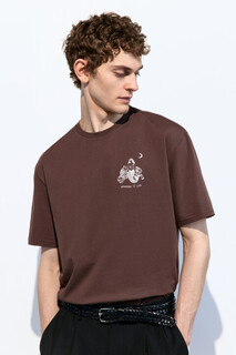 футболка мужская Футболка прямая хлопковая с принтом Befree