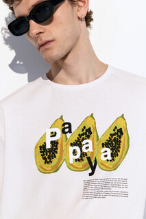 футболка мужская Футболка прямая с фруктовым принтом Befree