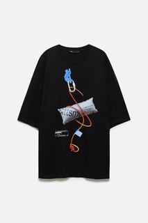 футболка мужская Футболка прямая хлопковая с принтом Befree