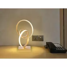 Настольная лампа светодиодная Fete FR6104TL-L22G цвет золот Без бренда