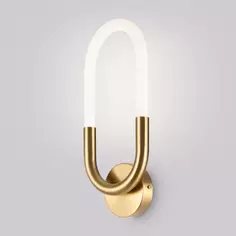Светильник настенный светодиодный бра Magnet FR6106WL-L10G цвет золото Freya