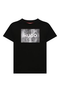 Хлопковая футболка HUGO