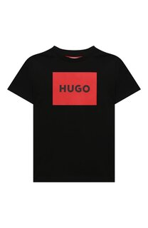 Хлопковая футболка HUGO