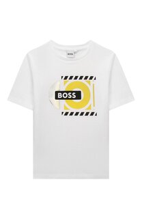 Хлопковая футболка BOSS