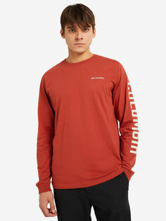 Лонгслив мужской Columbia Rockaway River Graphic LS Tee, Красный