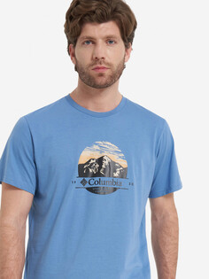 Футболка мужская Columbia Path Lake Graphic Tee Ii, Голубой