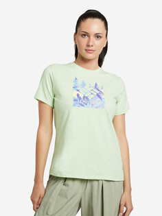 Футболка женская Columbia Sun Trek SS Graphic Tee, Зеленый