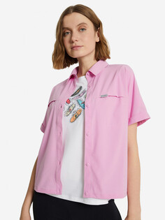 Рубашка с коротким рукавом женская Columbia Boundless Trek Ss Button Up, Розовый