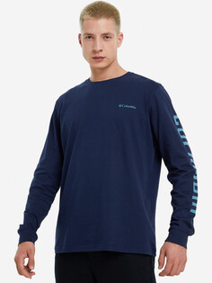 Лонгслив мужской Columbia Rockaway River Graphic LS Tee, Синий