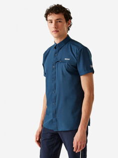 Рубашка с коротким рукавом мужская Regatta, Синий