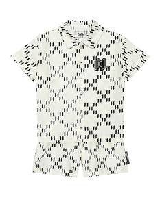 Комплект рубашка + бермуды со сплошным логотипом, белый Karl Lagerfeld kids