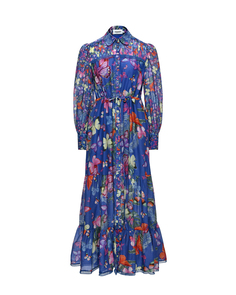 Платье с принтом &quot;бабочки&quot;, синее Charo Ruiz