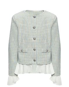 Пиджак в клетку Balmain