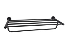 Полка для полотенец Акватек Вега AQ4015MB, черный матовый
