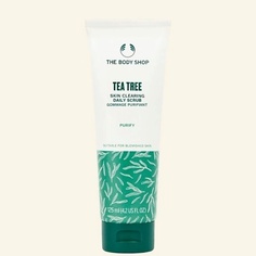 Скраб для лица THE BODY SHOP Ежедневный скраб Tea Tree Skin Clearing с маслом чайного дерева для проблемной кожи 125.0