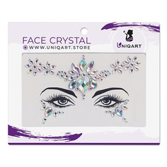 Наклейки для лица UNIQART Кристаллы для лица UNIQART "Богиня гармонии"
