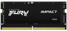 Модуль памяти SODIMM DDR5 32GB (2*16GB) Kingston FURY KF564S38IBK2-32 Impact Black XMP 6400MHz 1RX8 CL38 1.35V 262-pin 16Gbit радиатор