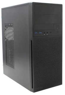 Корпус ATX Powerman DA815BK 6193555 чёрный, БП 500W, 2*USB 3.0, audio