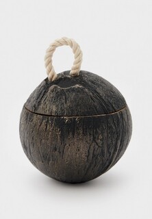 Свеча ароматическая Diego Ferru «BRONZE» в кокосе с крышкой
