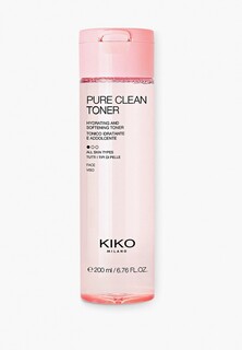 Лосьон для лица Kiko Milano PURE CLEAN TONER, увлажняющий и смягчающий, 200 мл