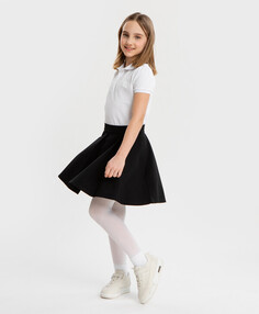 Юбка в крупную складку черная Button Blue (170)