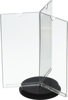 Подставка настольная вращающаяся комус 1/3 а4 евробуклет акр основаниечерн