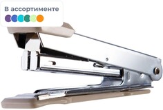 Степлер deli pro n10 до 15 лис.,антистеп,+ скобы (1000 шт),блистер, ассорти
