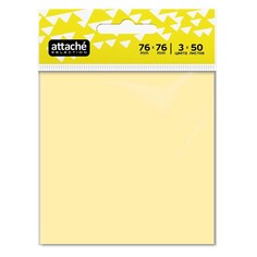 Стикеры attache selection с клеев. краем 76х76, неон, 3 цвета 50х3