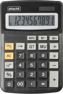Калькулятор настольный компактный attache atc-777-10c 10-ти разрядныйчерн