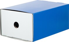 Короб архивный бокс выдвижной attache синий каширован.картон