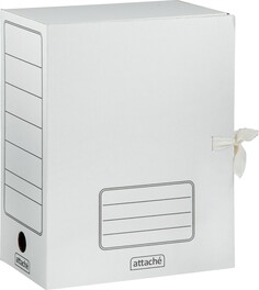 Короб архивный белый attache 150мм гофрокартон, 1/5шт., с завязками