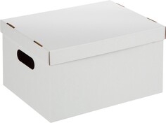 Короб архивный для хранения 340х250х180 белый усилен.дно 3шт/упак ккд-2 Attache