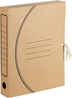 Короб архивный attache economy на двух завязках, а4, гофрокартон, 50 мм