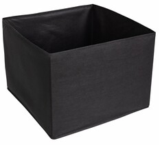 Короб для хранения attache, размер 40х40х30см, черный, с молнией